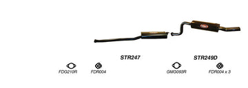 Redback Exhaust 2 1/2" Cat Back System for Ford Falcon (10/2005 - 04/2008) - Brixton 4x4 - Buy Online Now!